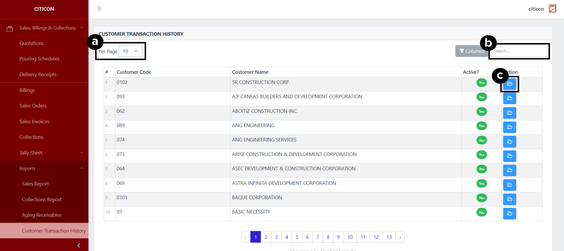 Reports (Customer Transaction History) Index2