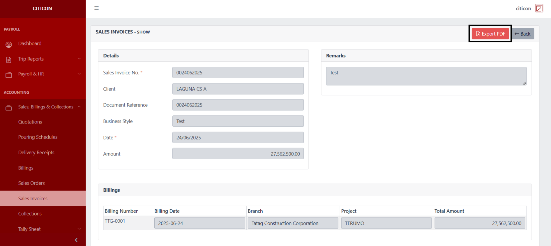 Sales Invoices Show3