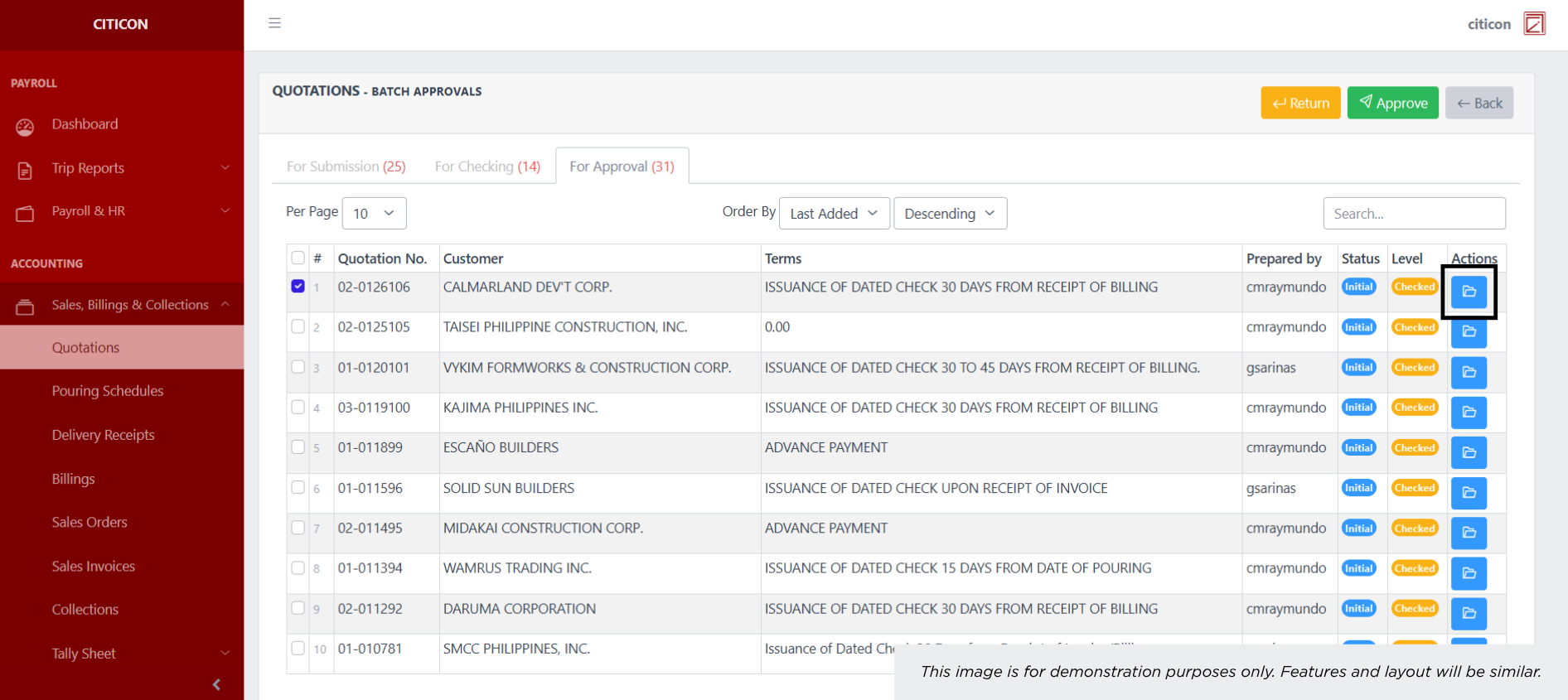 Sales Orders Approve5