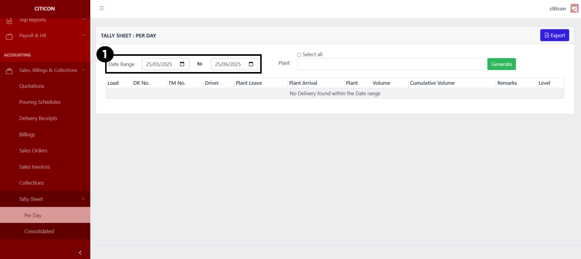 Tally Sheet (Per Day) Generate1