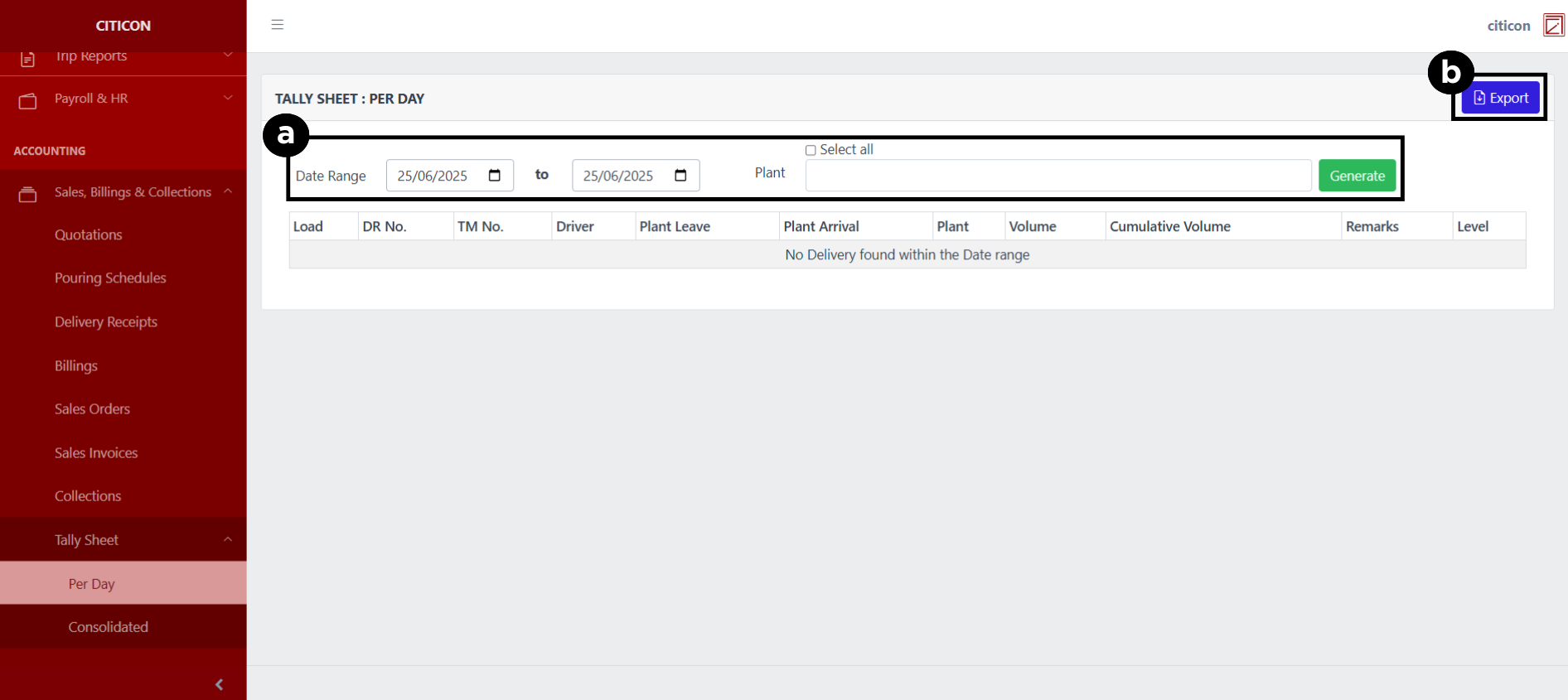 Tally Sheet (Per Day) Index2