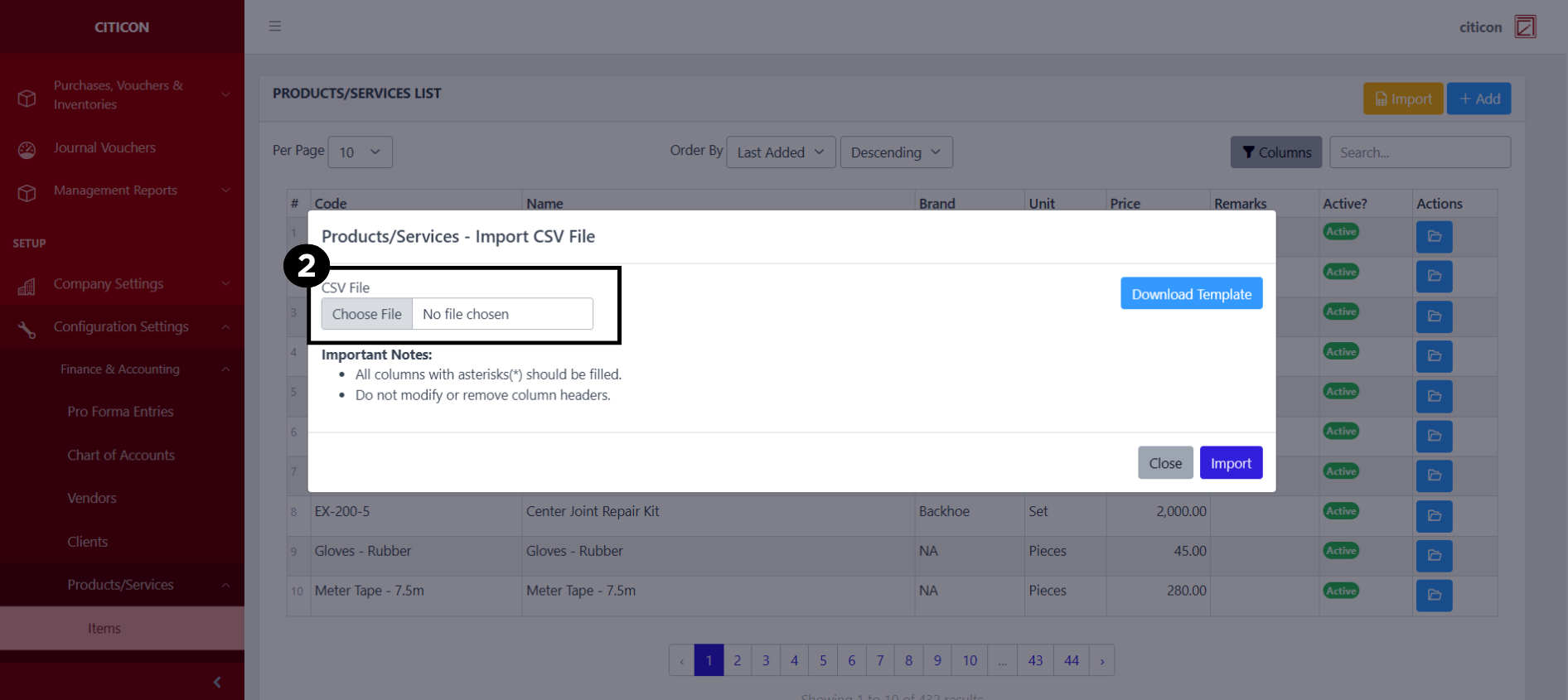products-services-items Import2