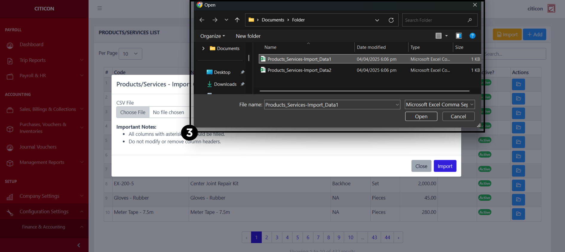 products-services-items Import3