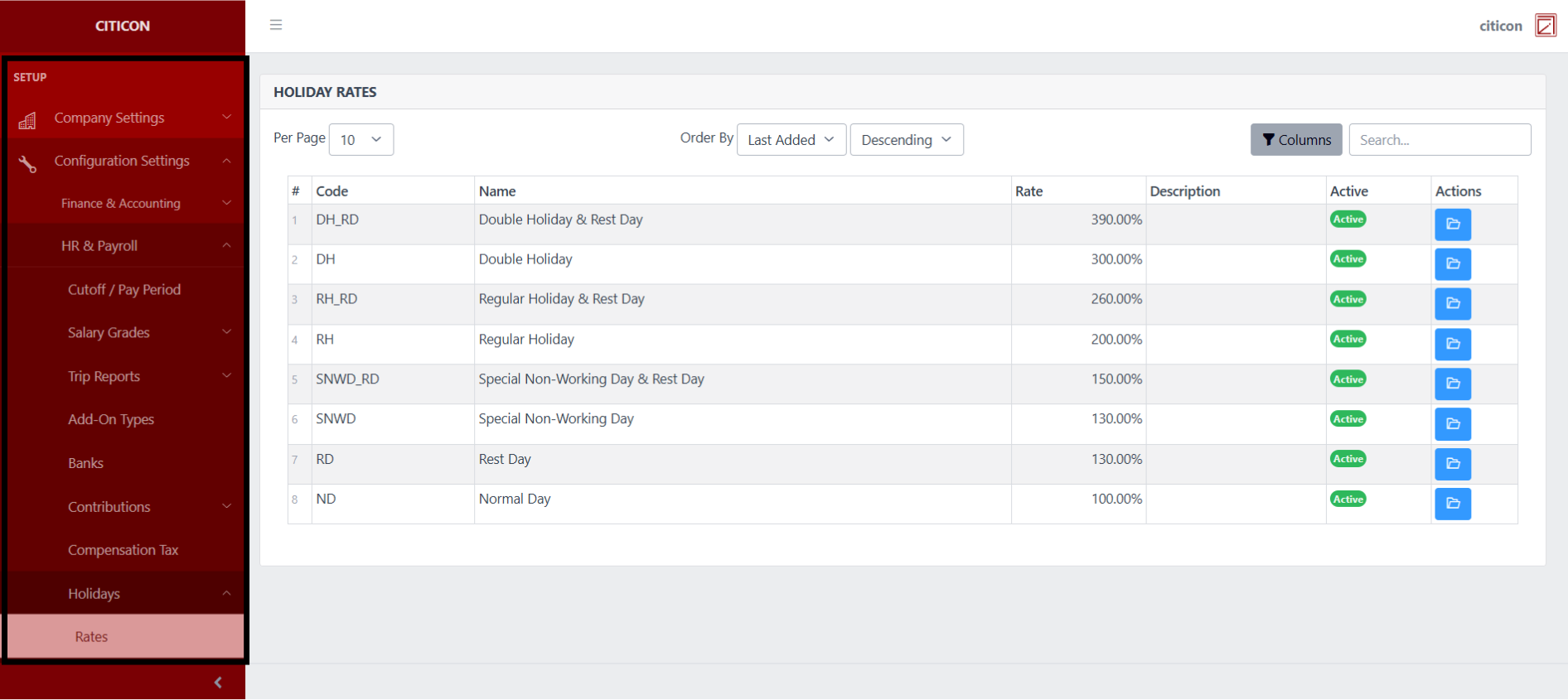 Holiday Rates Index1
