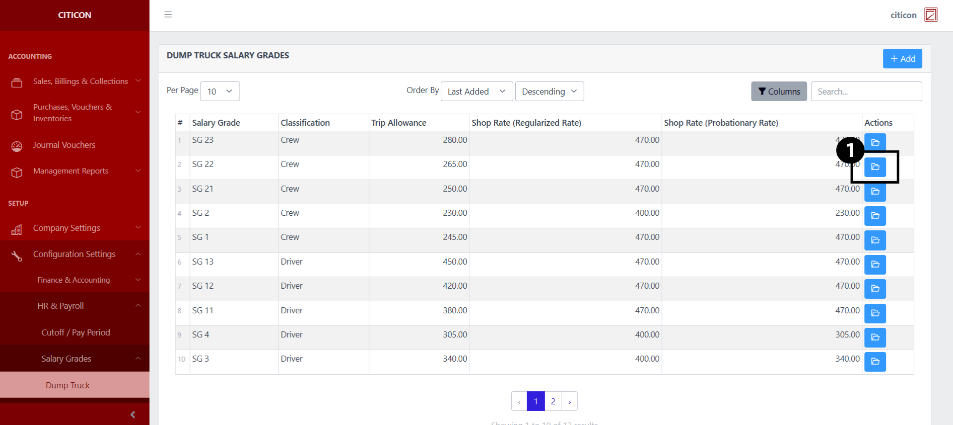 Salary Grades - Dump Truck Update1