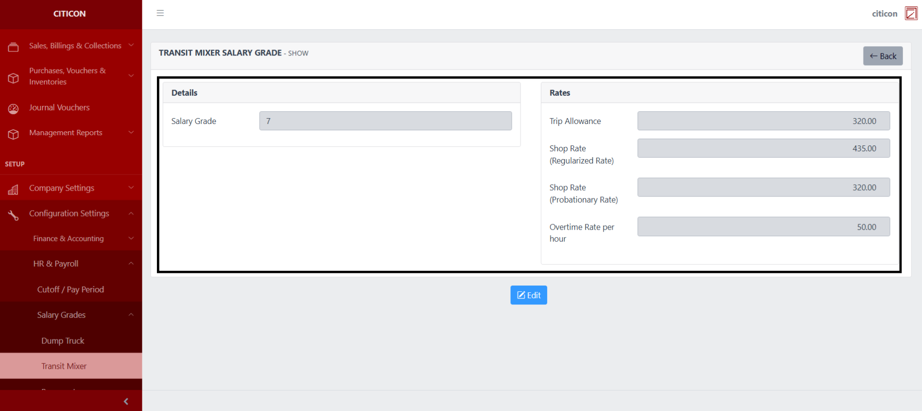 Salary Grades-Transit Mixer Show2