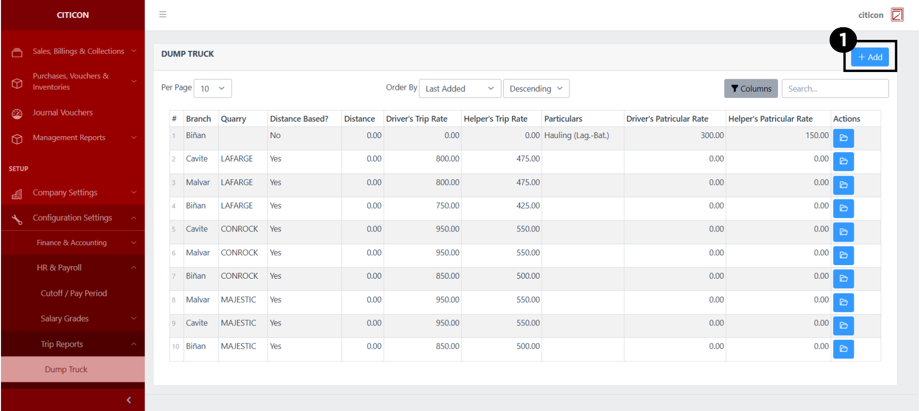 Trip Reports-Dump Truck Add1