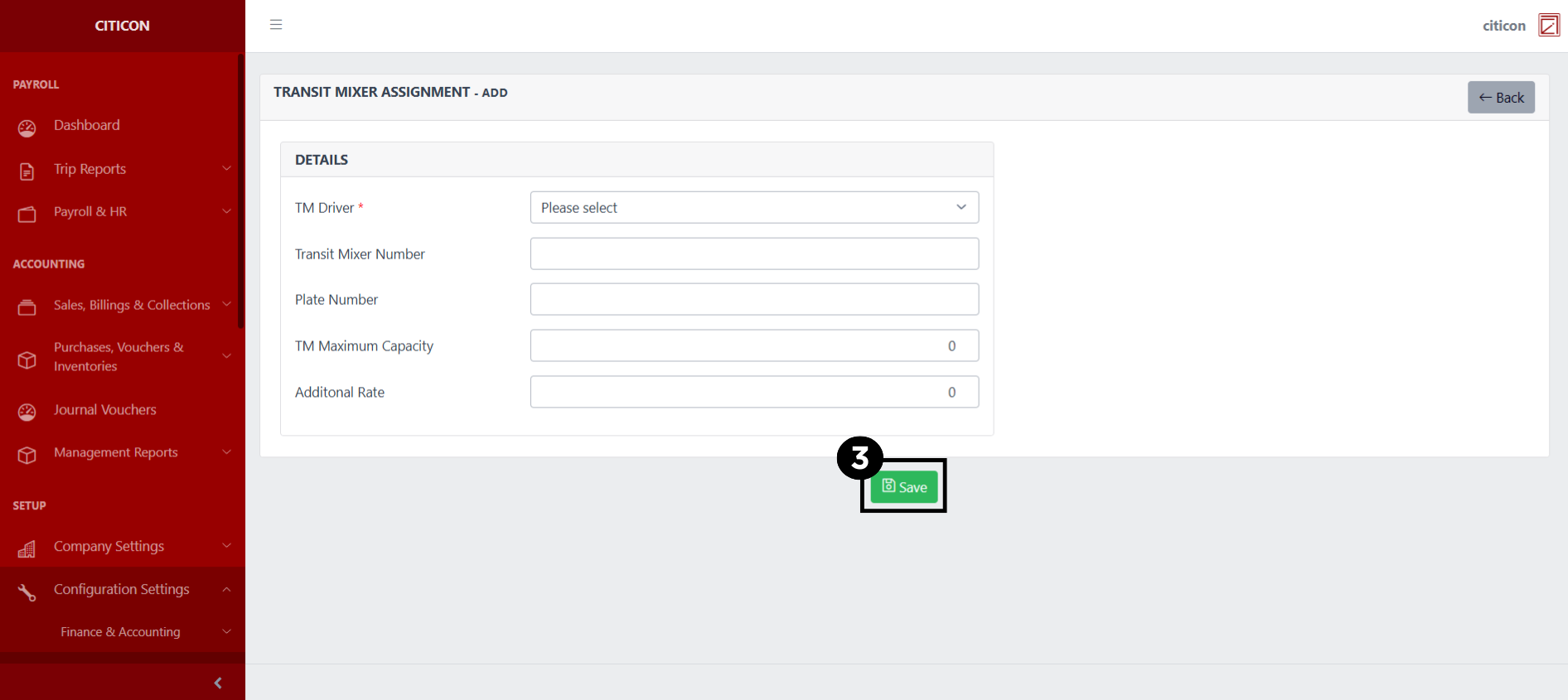 Trip Reports-Transit Mixer-Assignments Add3