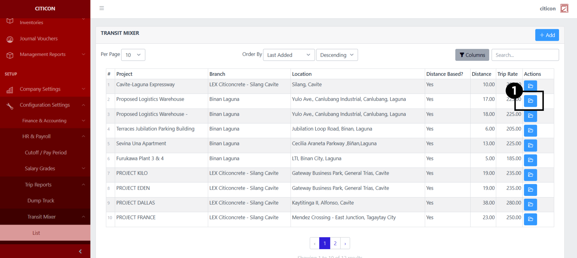 Trip Reports-Transit Mixer-List Update1