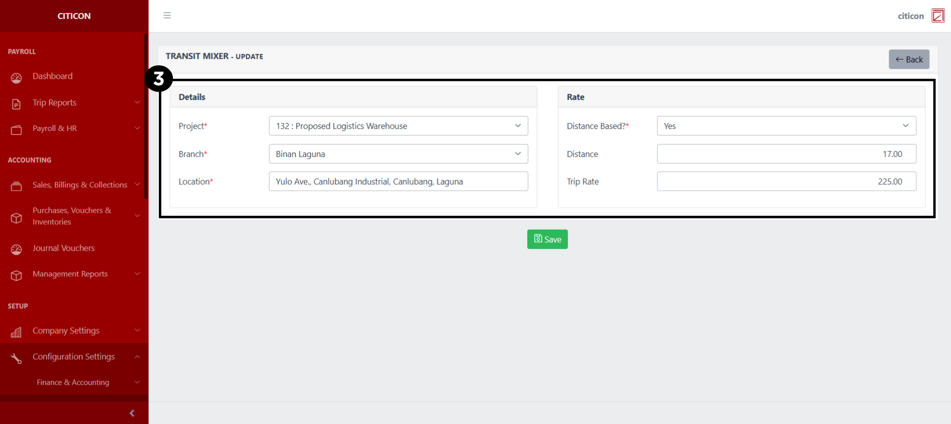 Trip Reports-Transit Mixer-List Update3