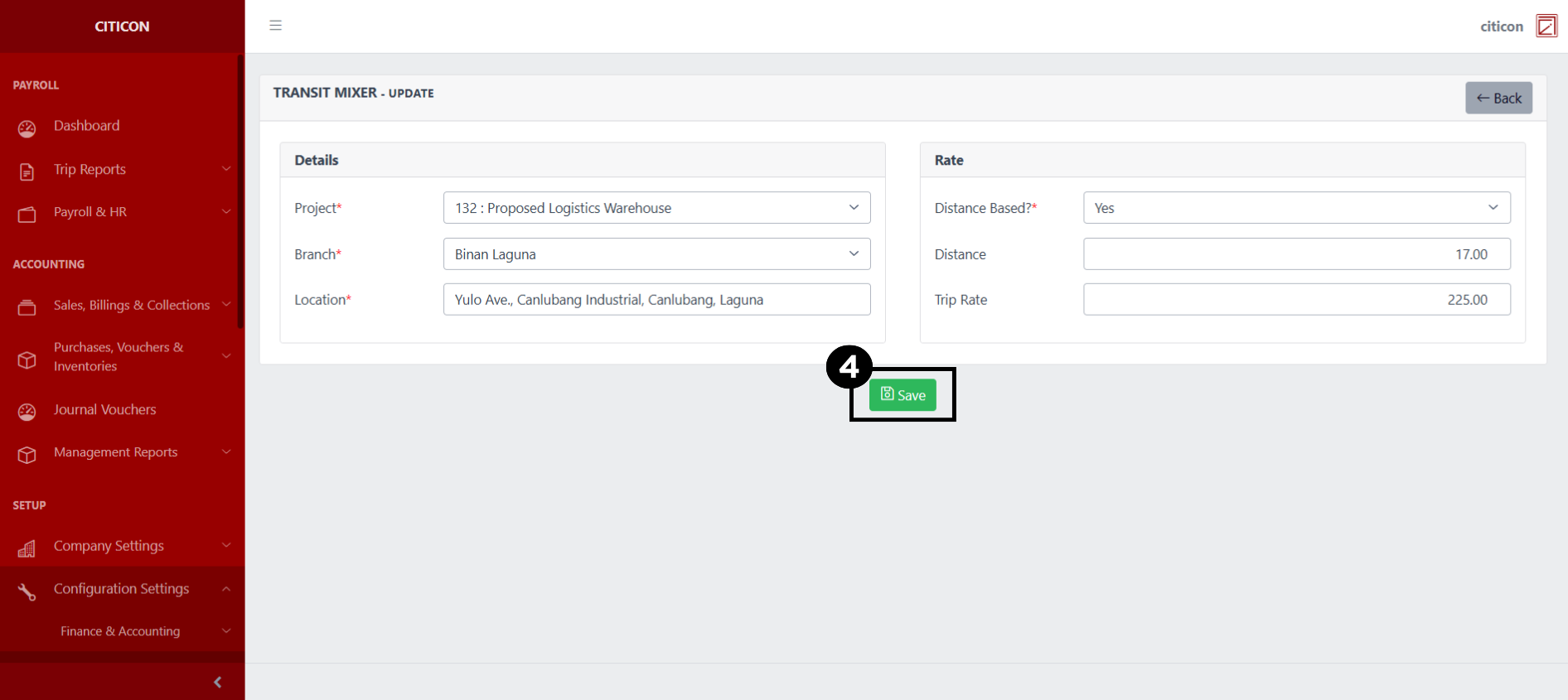 Trip Reports-Transit Mixer-List Update4