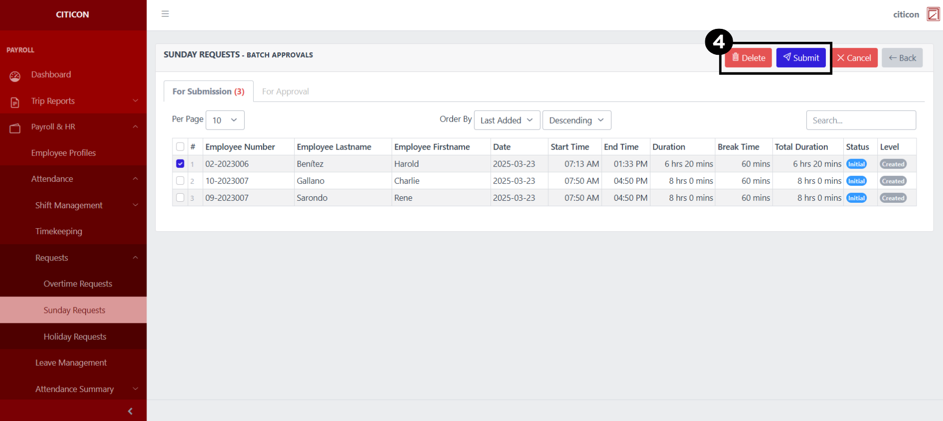 Sunday Requests Submit4