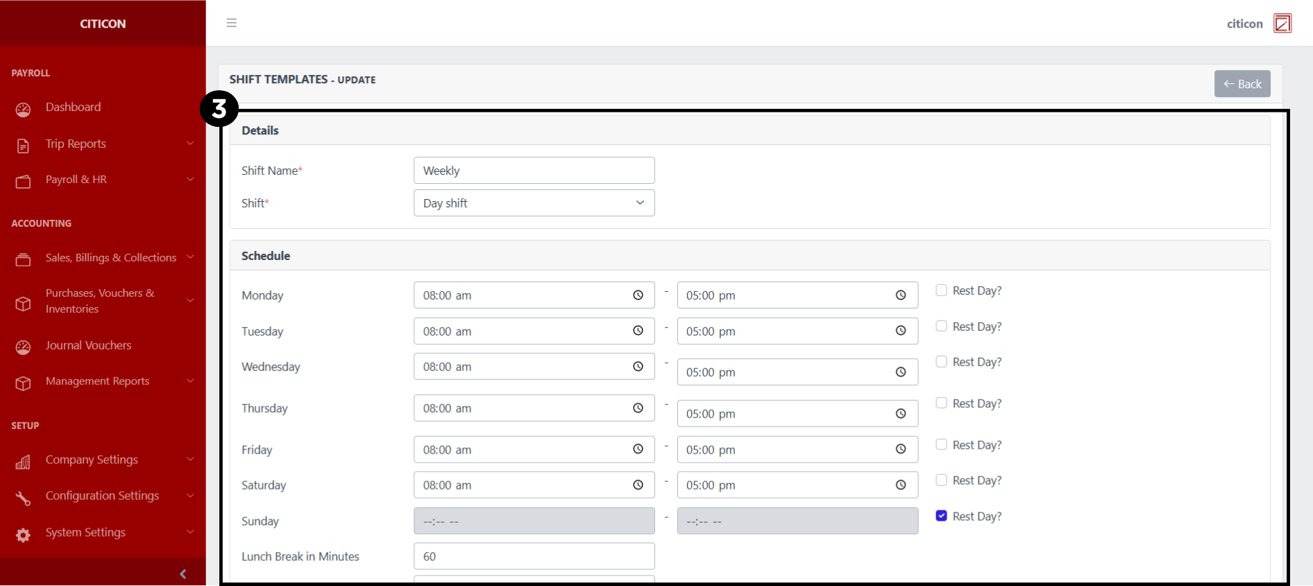 Shift Templates Update3