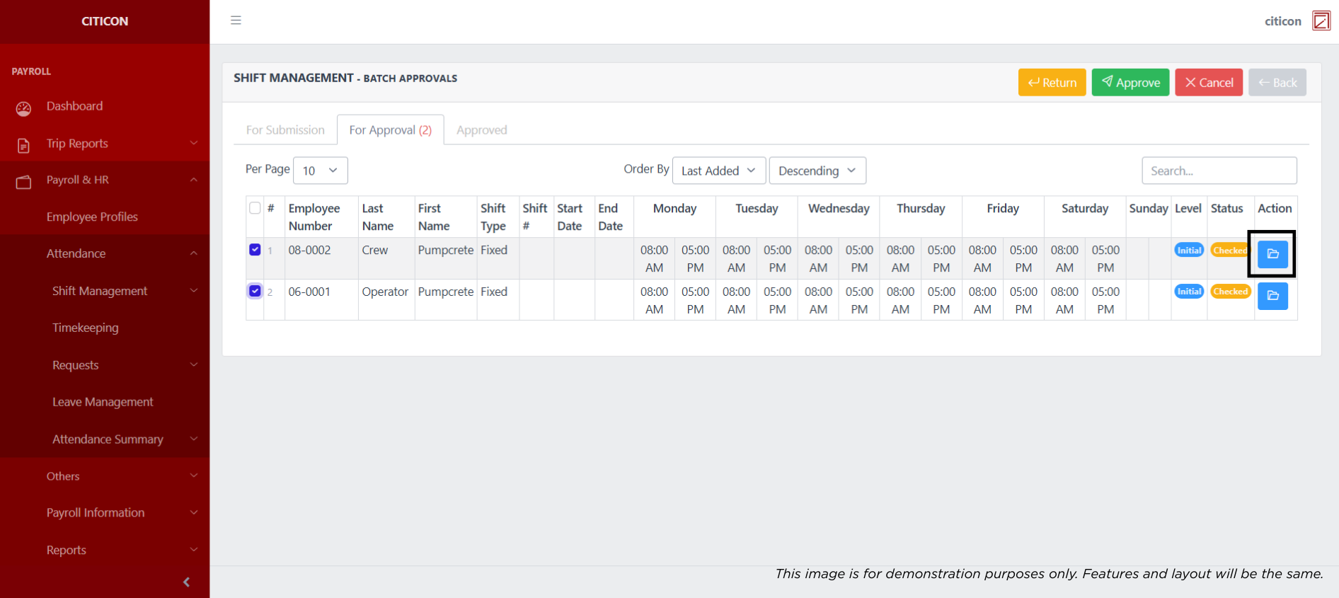 Timekeeping Approve5