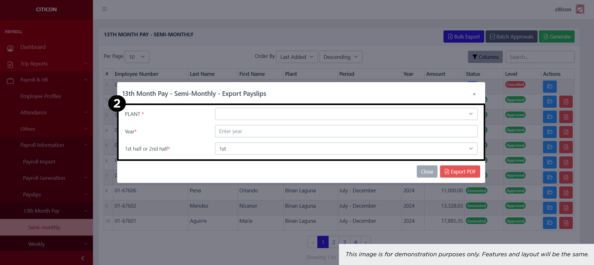 13th Month Pay - Weekly (Dump Truck) Export2