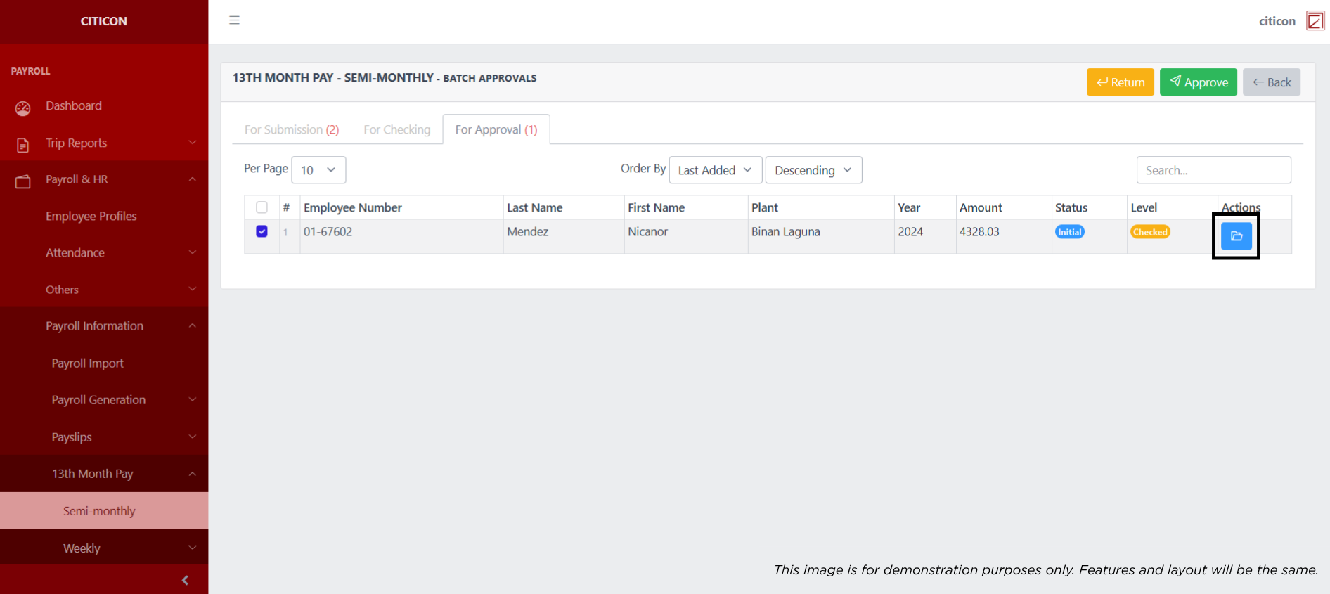 13th Month Pay - Weekly (Pumpcrete) Approve5