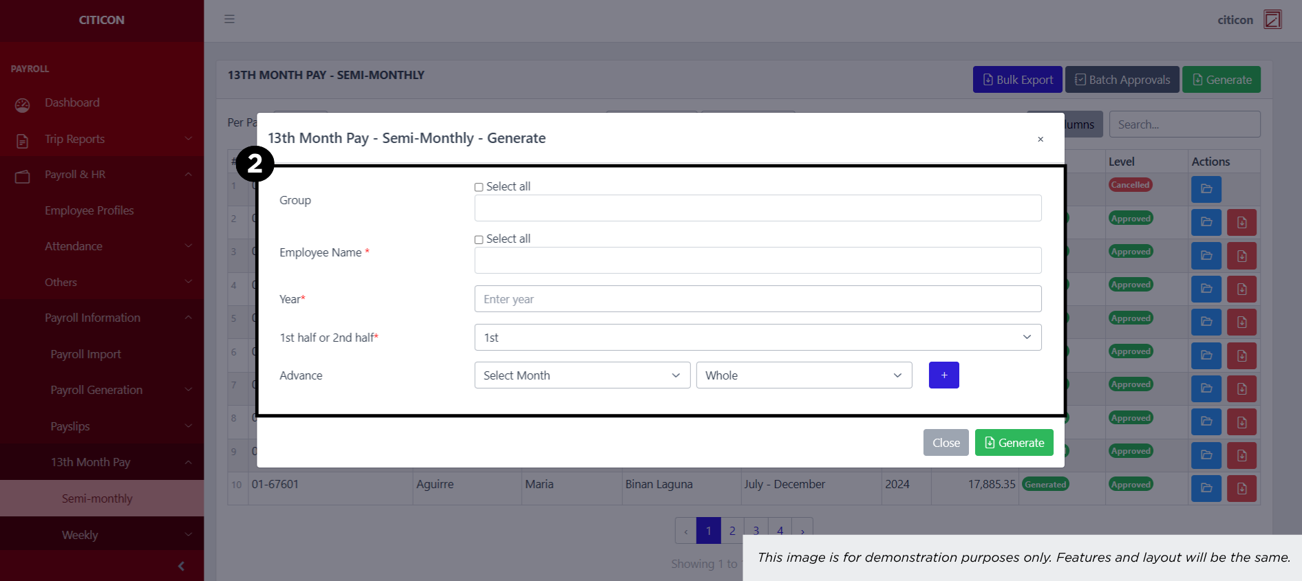 13th Month Pay - Weekly (Pumpcrete) Generate2