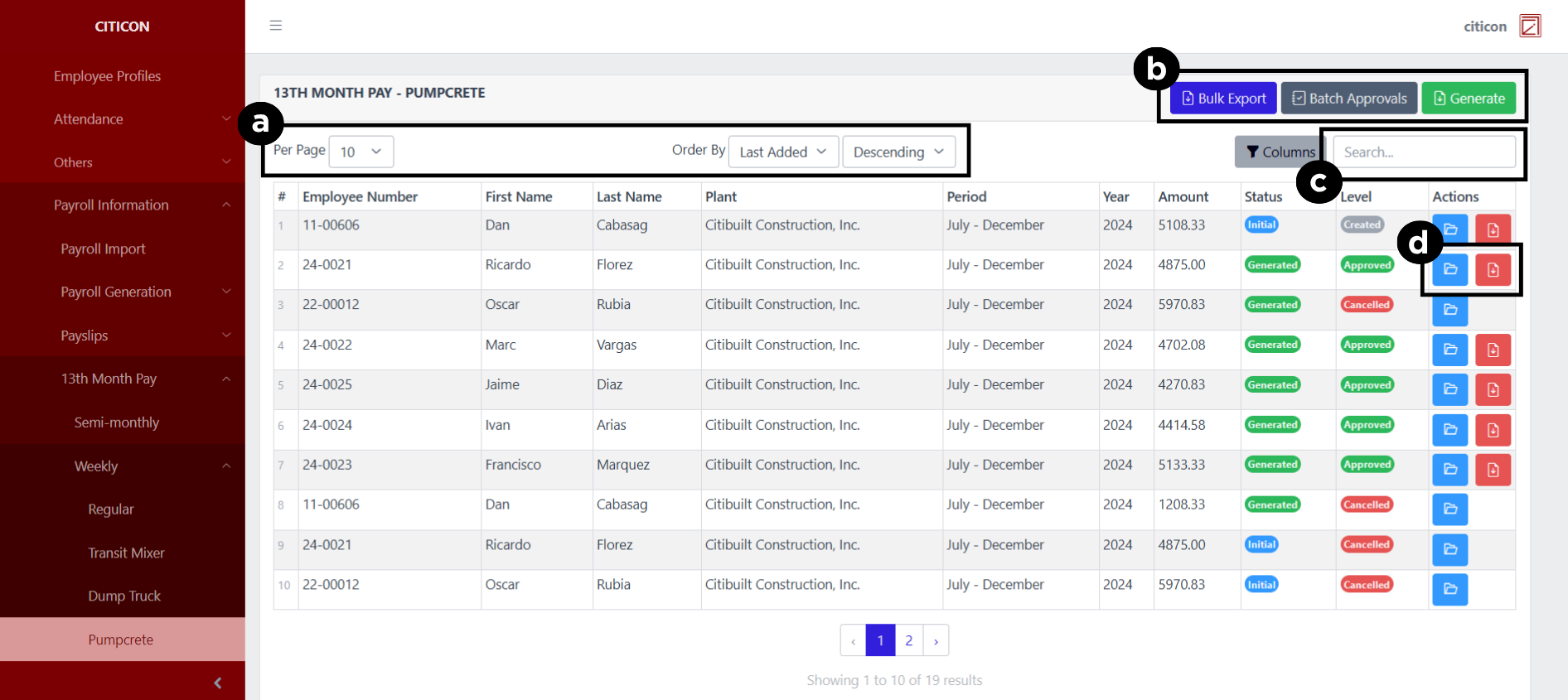 13th Month Pay - Weekly (Pumpcrete) Index2