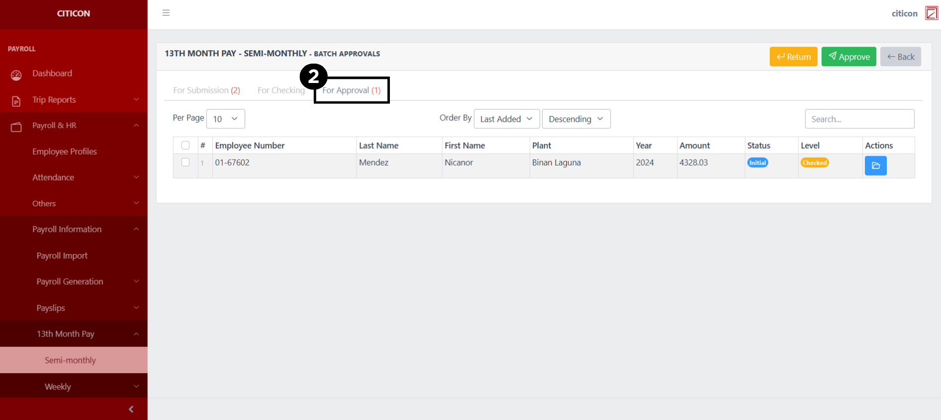 13th Month Pay - Semi-Monthly Approve2