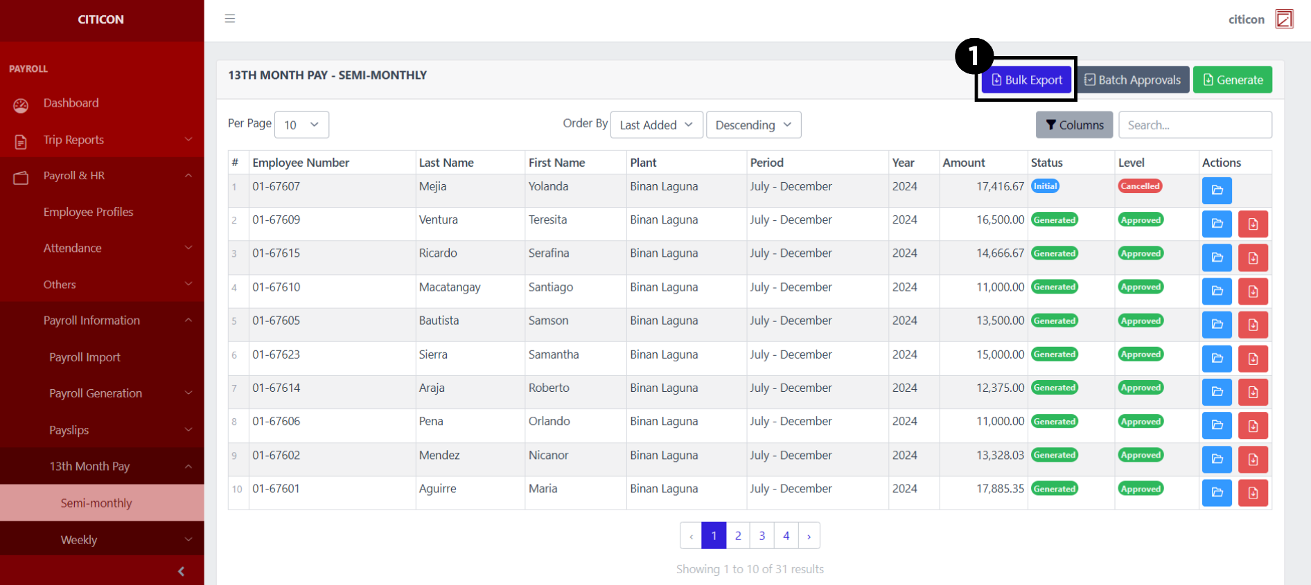 13th Month Pay - Semi-Monthly Export1