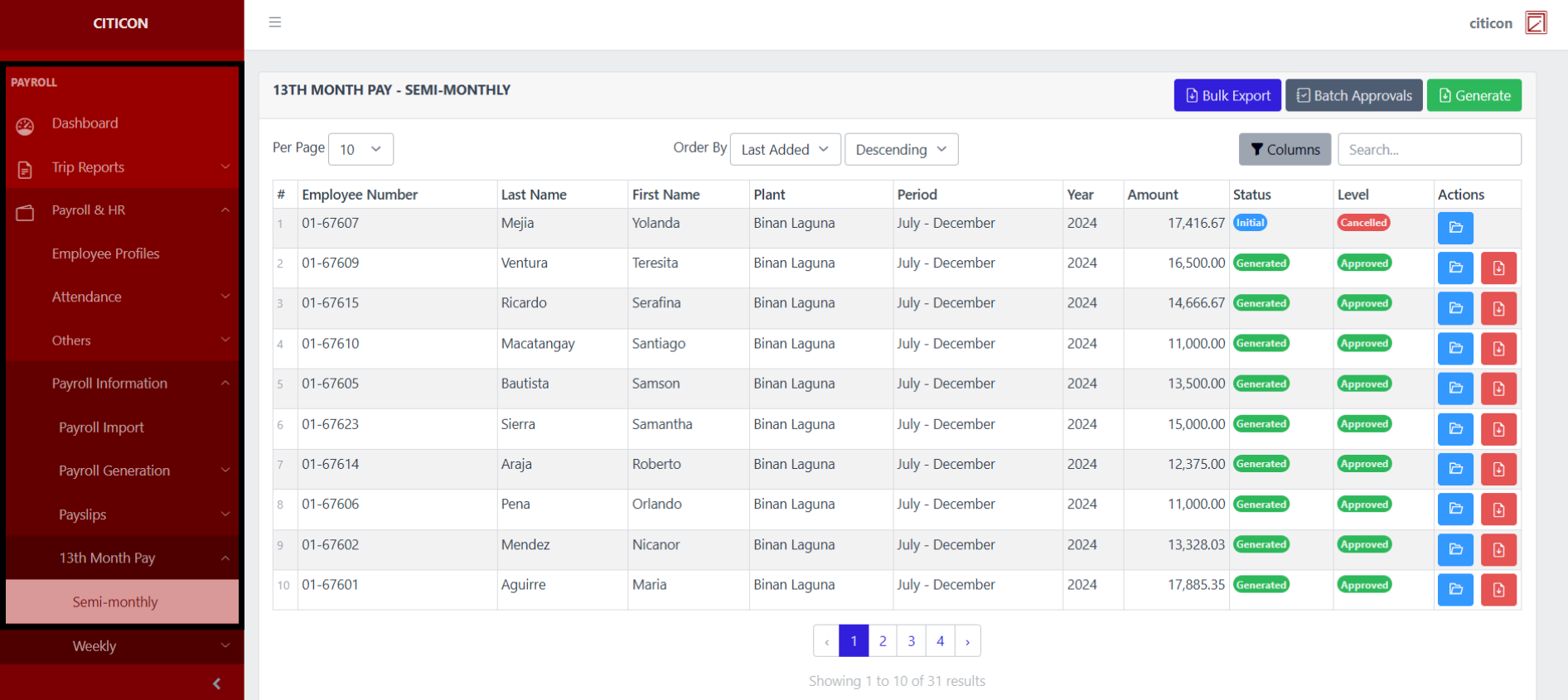 13th Month Pay - Semi-Monthly Index1