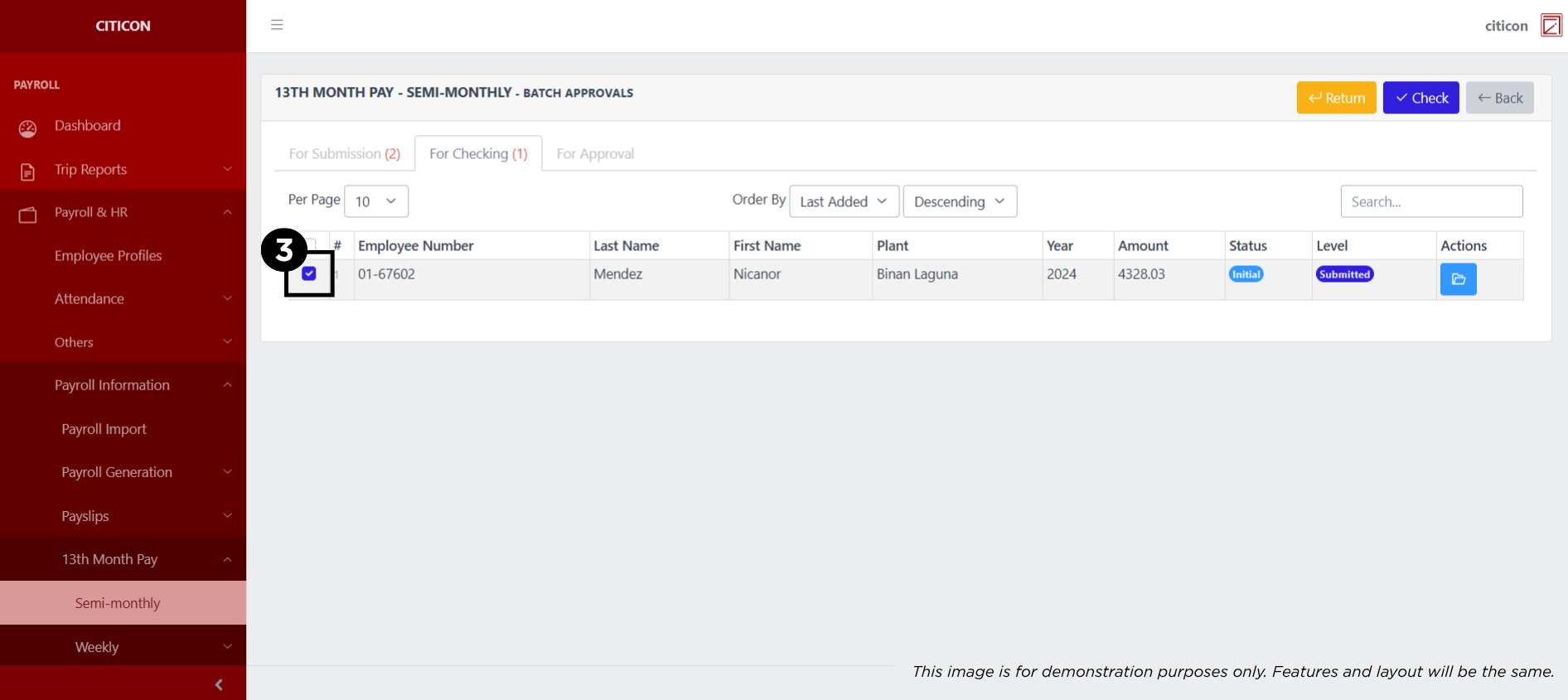 13th Month Pay - Weekly (Transit Mixer) Check3