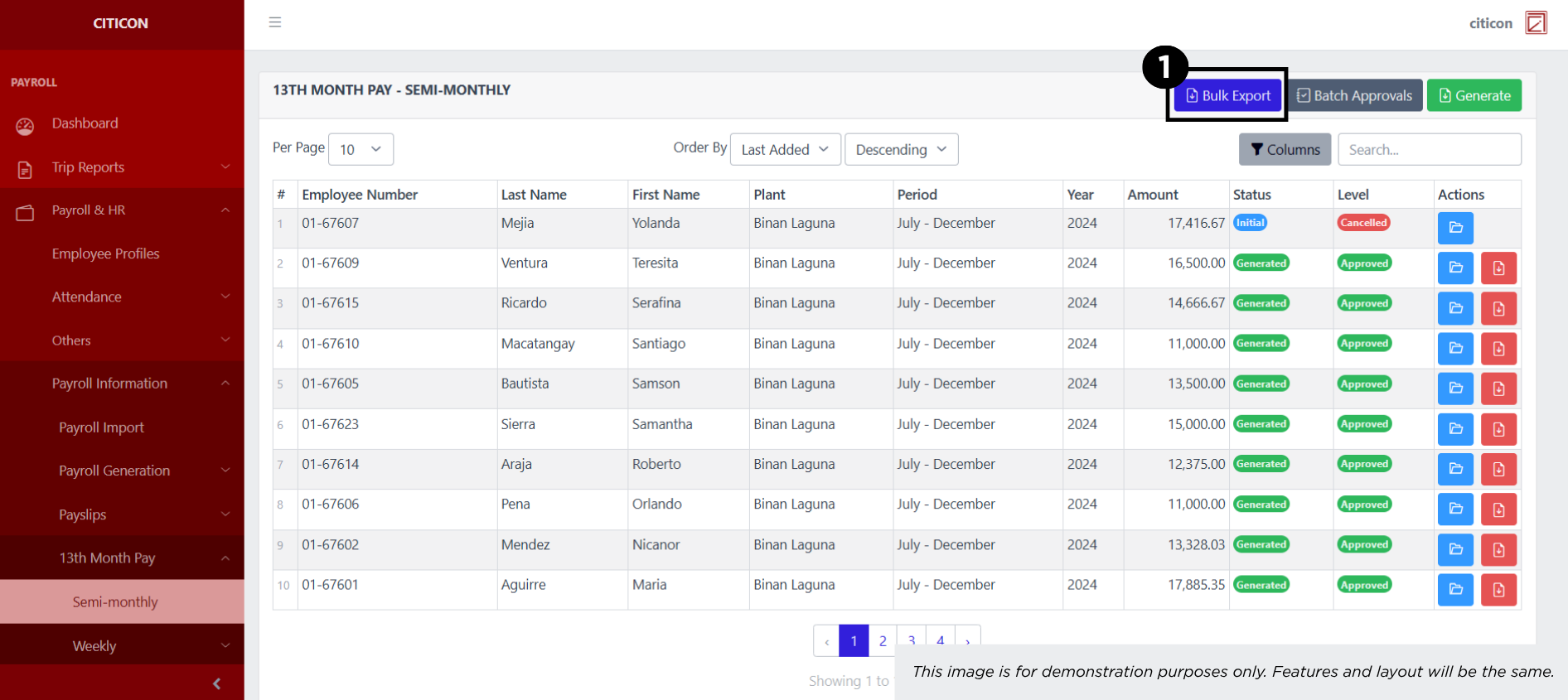 13th Month Pay - Weekly (Transit Mixer) Export1