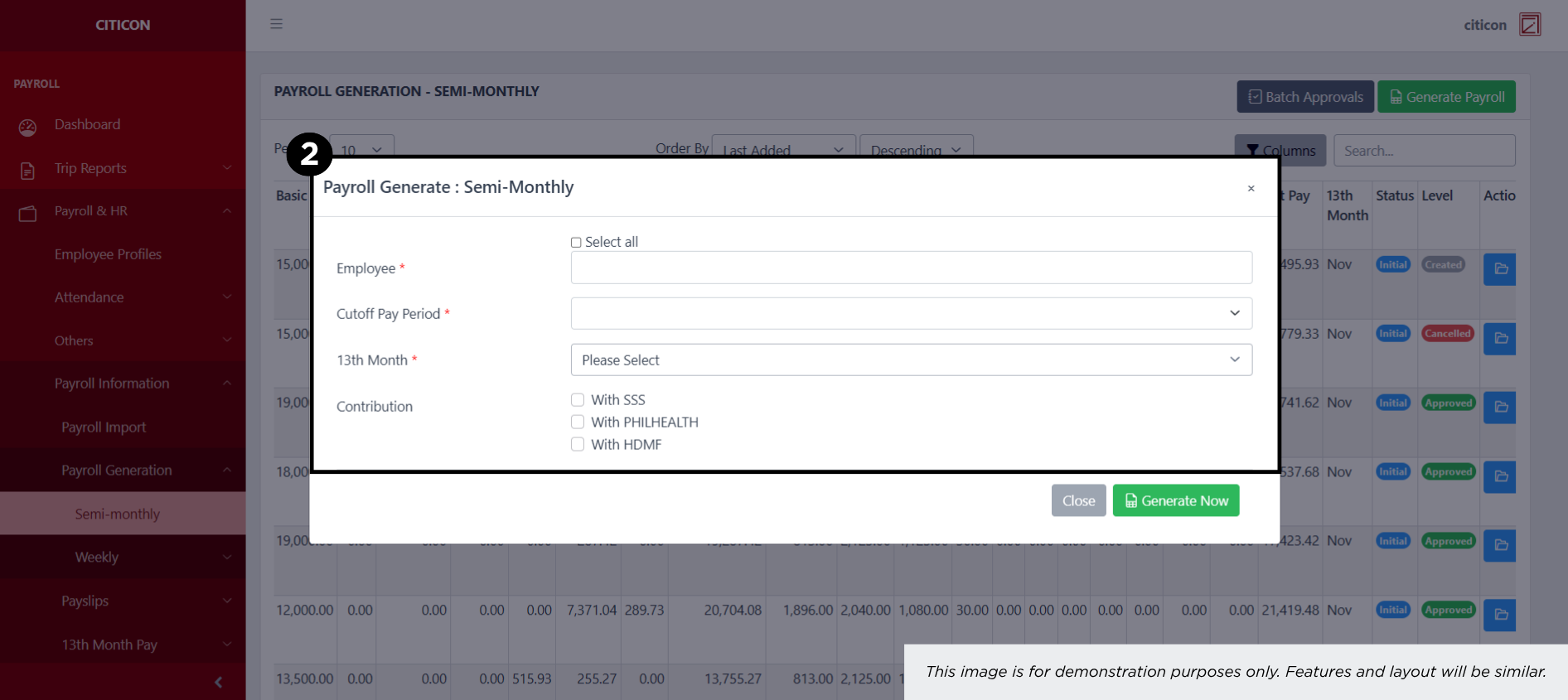 Payroll Generation - Weekly (Regular) Generate2
