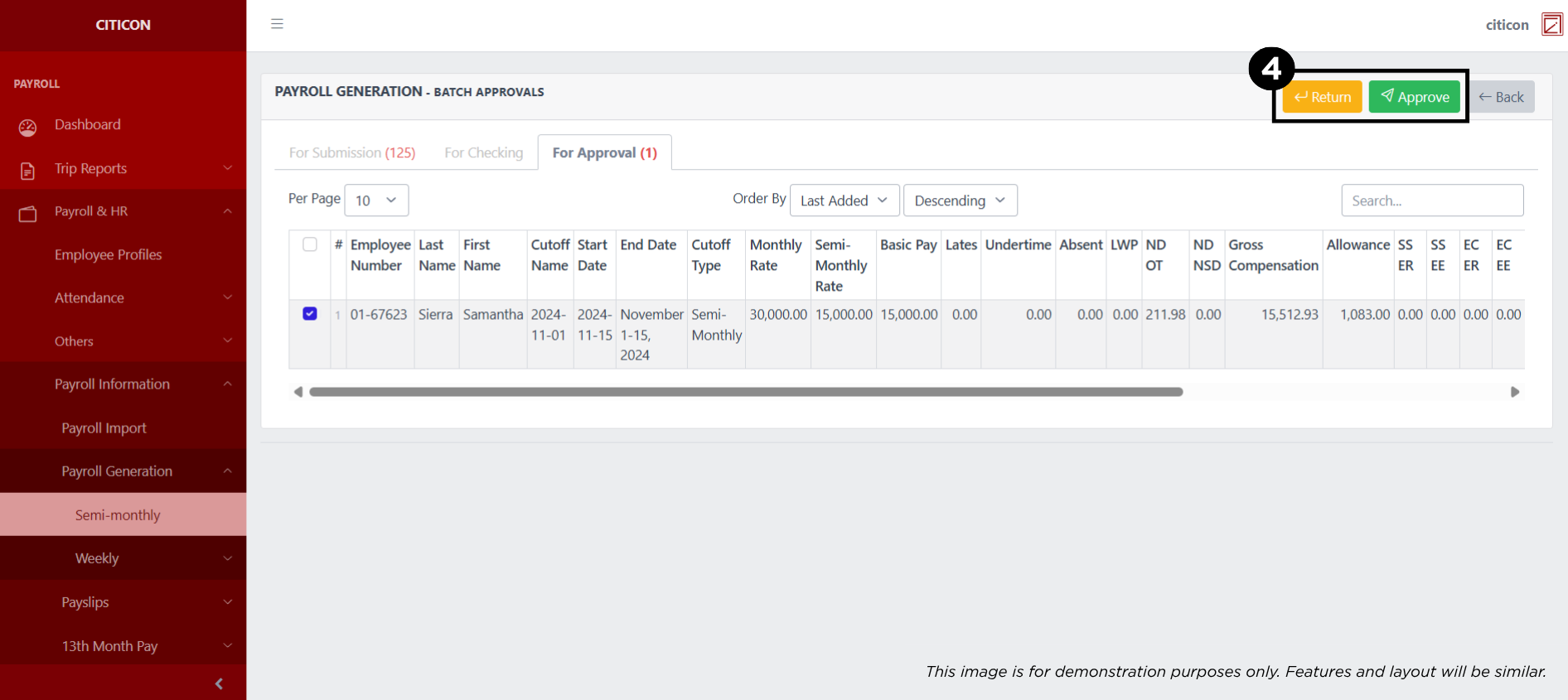 Payroll Generation - Weekly (Transit Mixer) Approve4