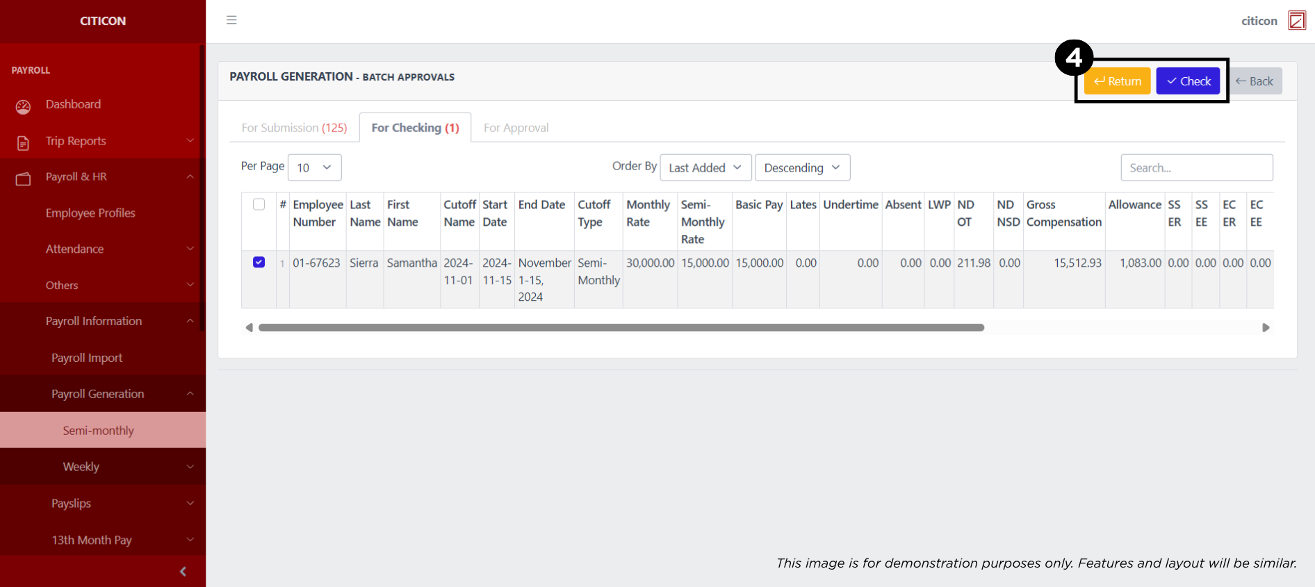 Payroll Generation - Weekly (Transit Mixer) Check4
