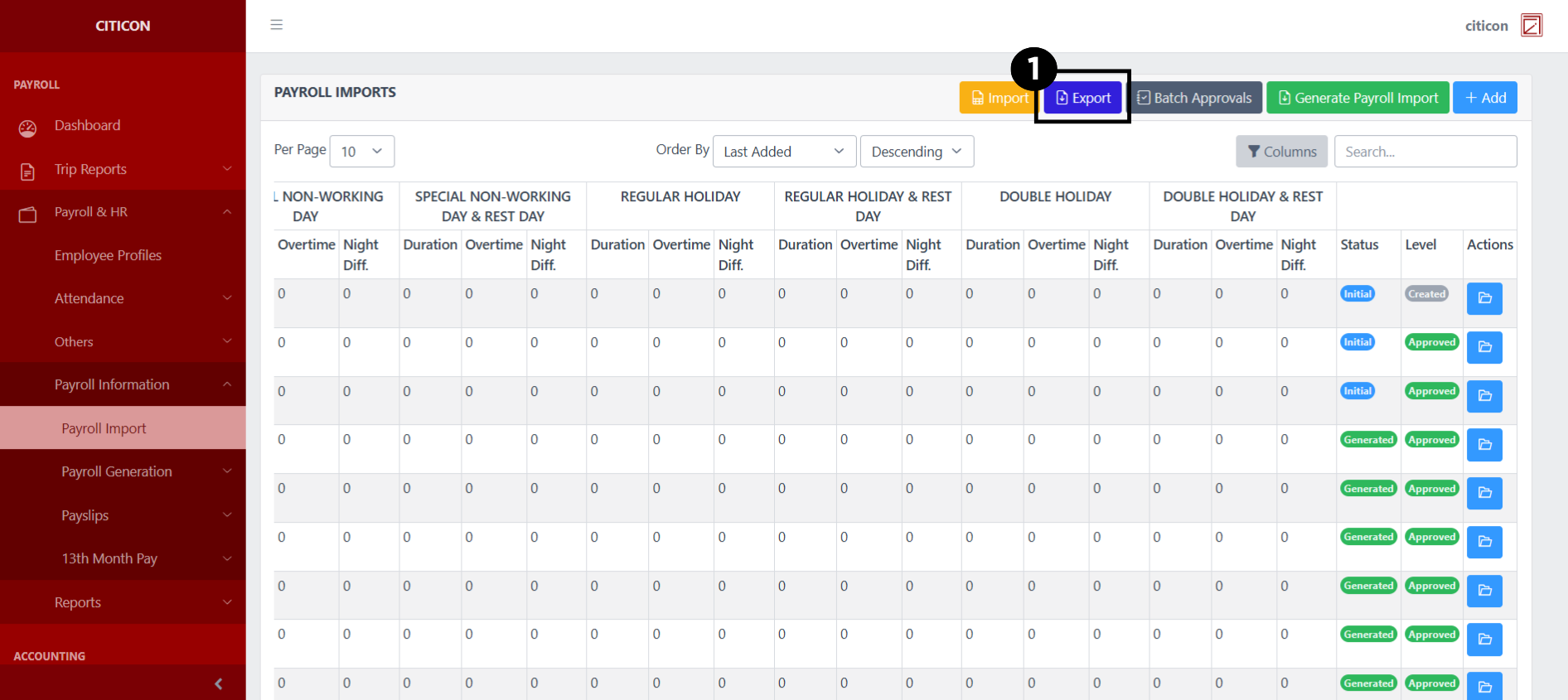 Payroll Import Export1