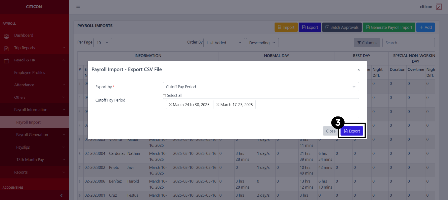 Payroll Import Export3