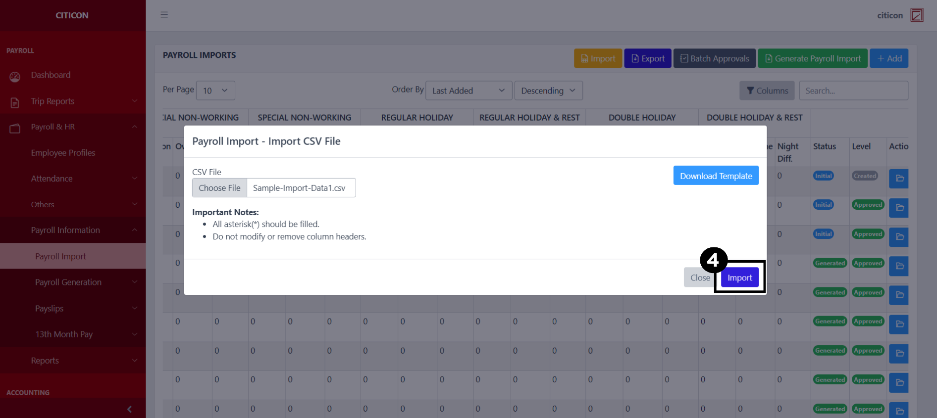 Payroll Import Import4