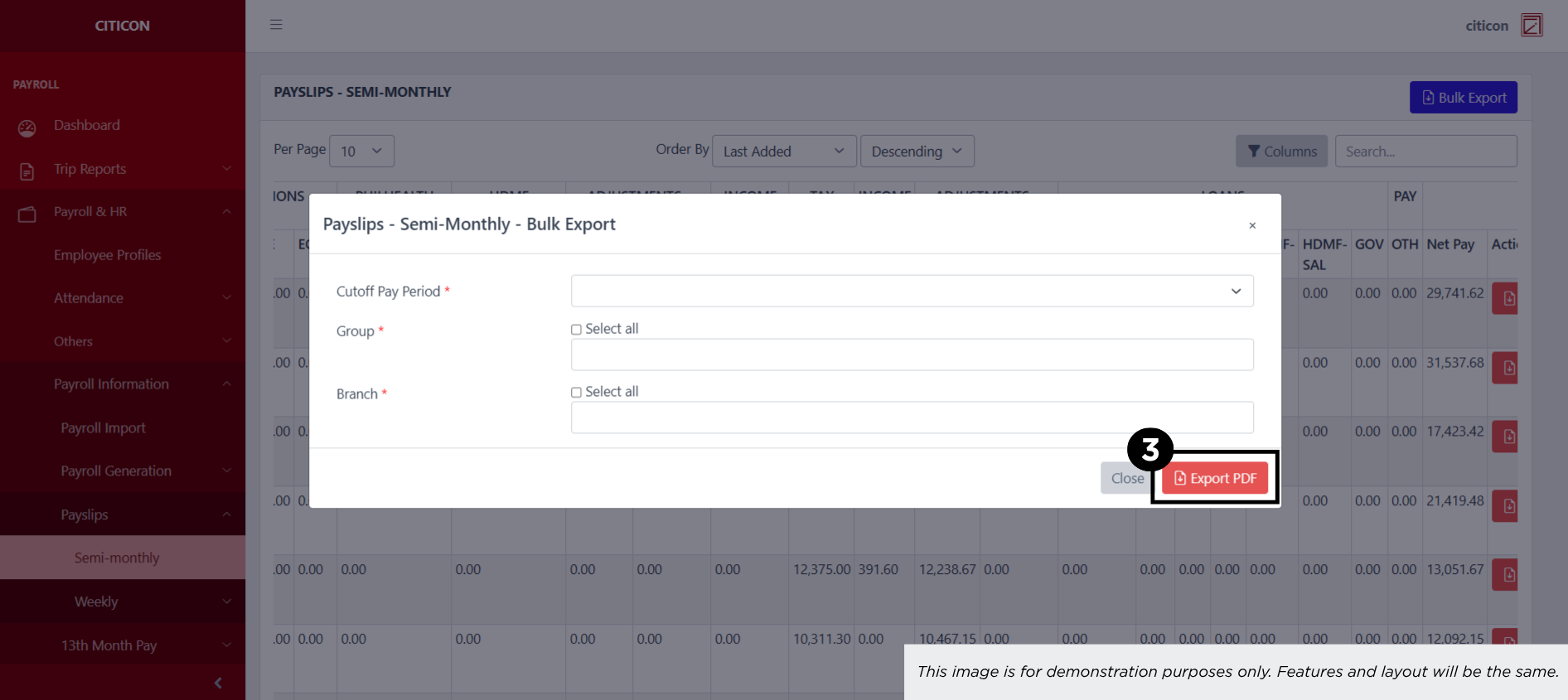 Payslips - Weekly (Dump Truck) Export3