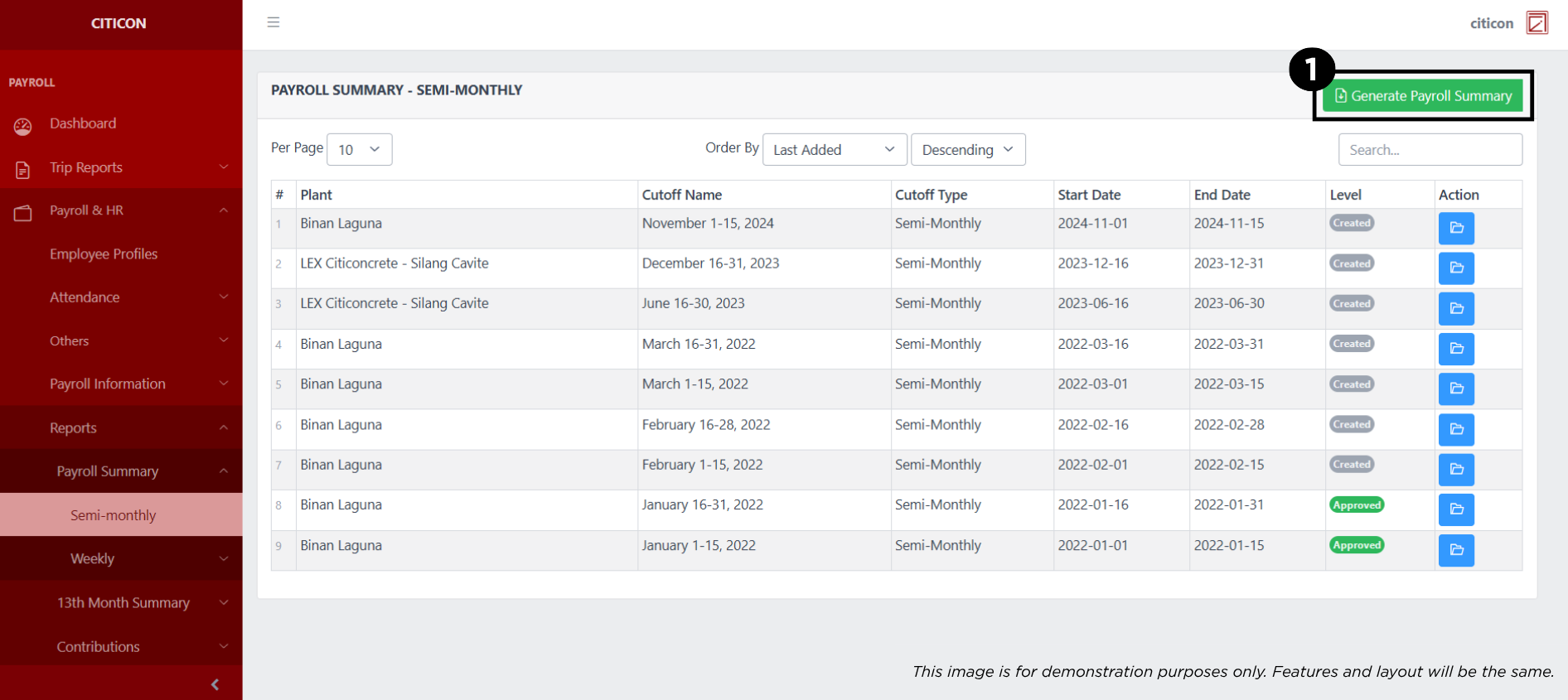 Payroll Summary - Weekly (Transit Mixer) Generate1