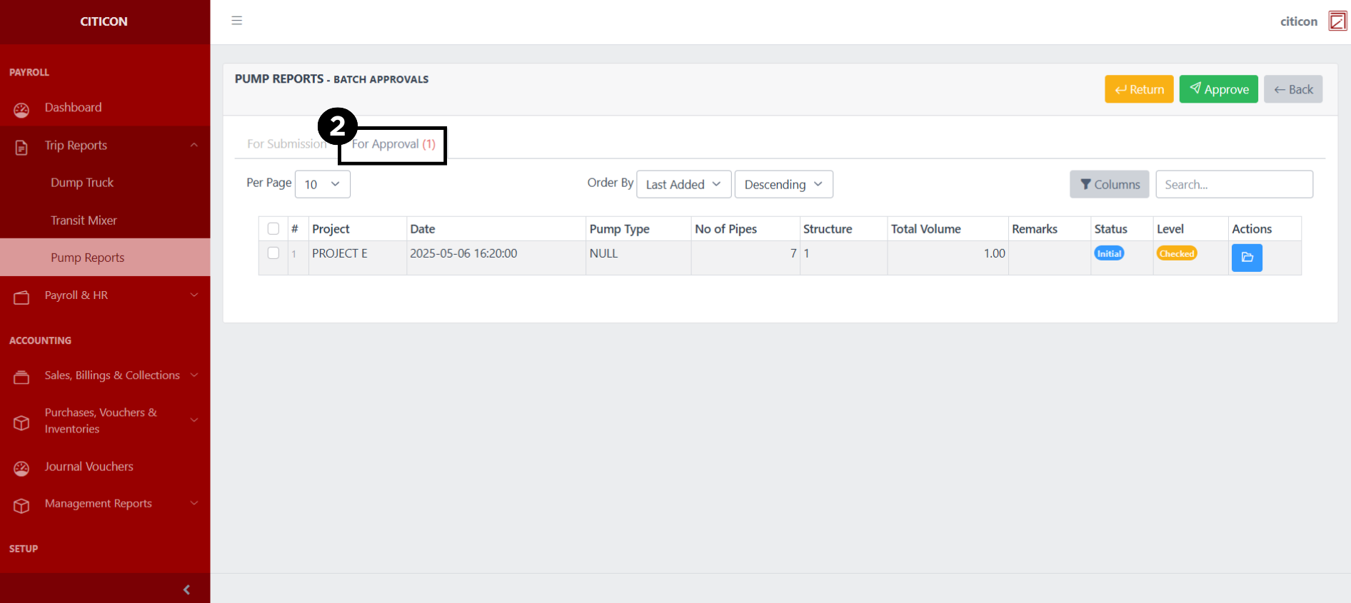 Pump Reports Approve2