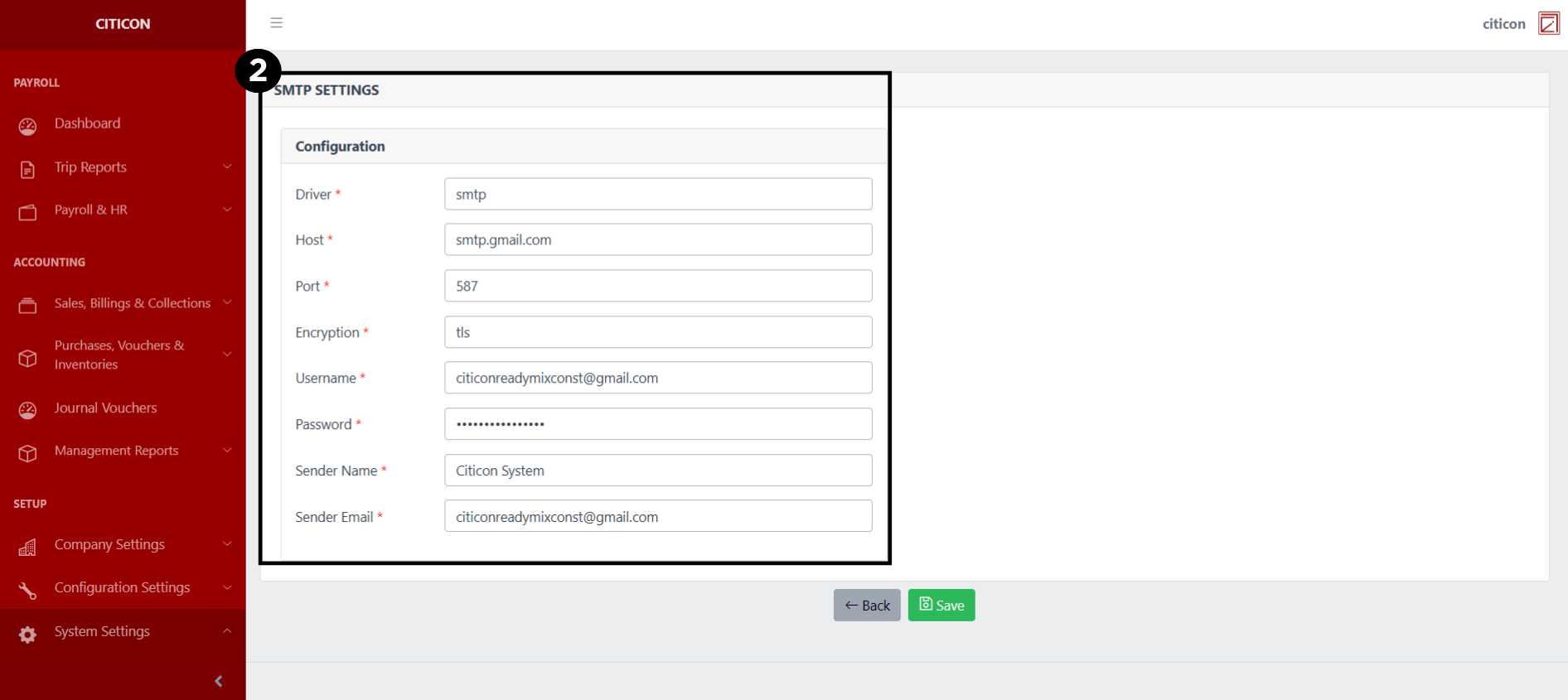 SMTP Settings Update2